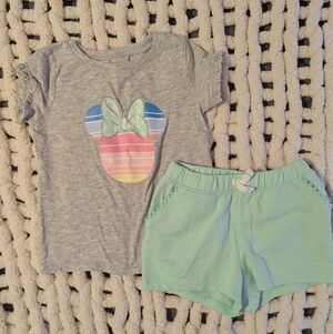 Jumping Beans Gray and Mint Kids Matching Set
